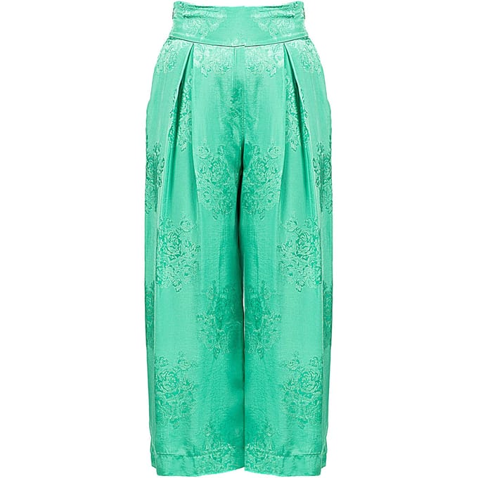 Pinko broek Teso 1 Vrouw groen