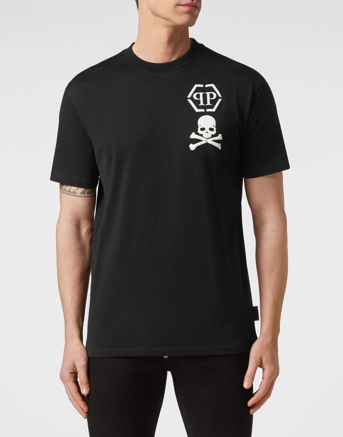 T-Shirt V-Hals Skull