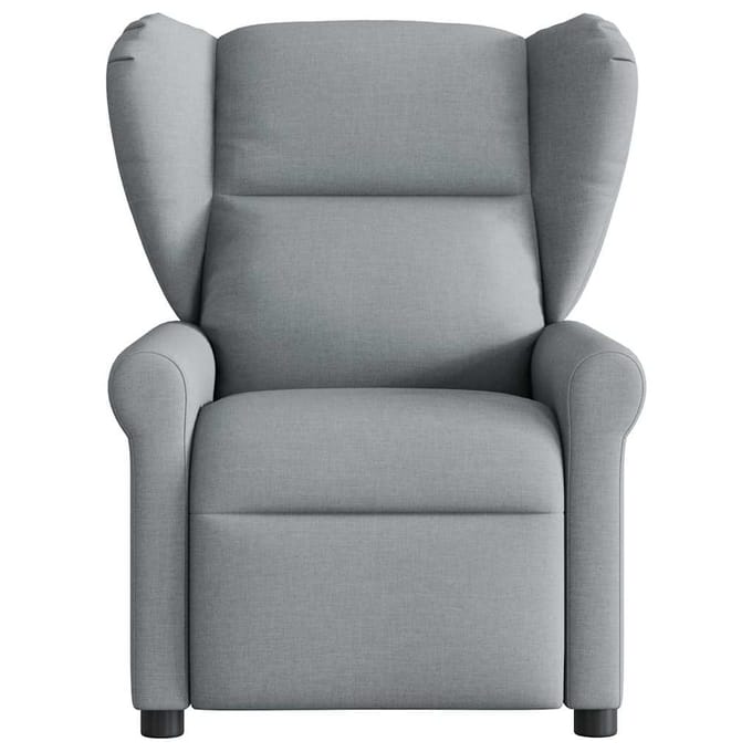 vidaXL - Fauteuil - verstelbaar - stof - lichtgrijs