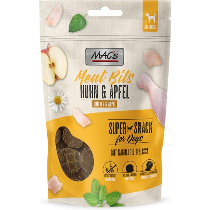 MAC´s Dog Meat Bits Kip & Appel (90 g)