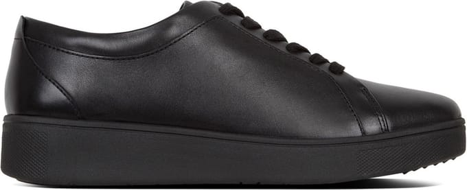 FitFlop Rally sneakers leather ZWART - Maat 42