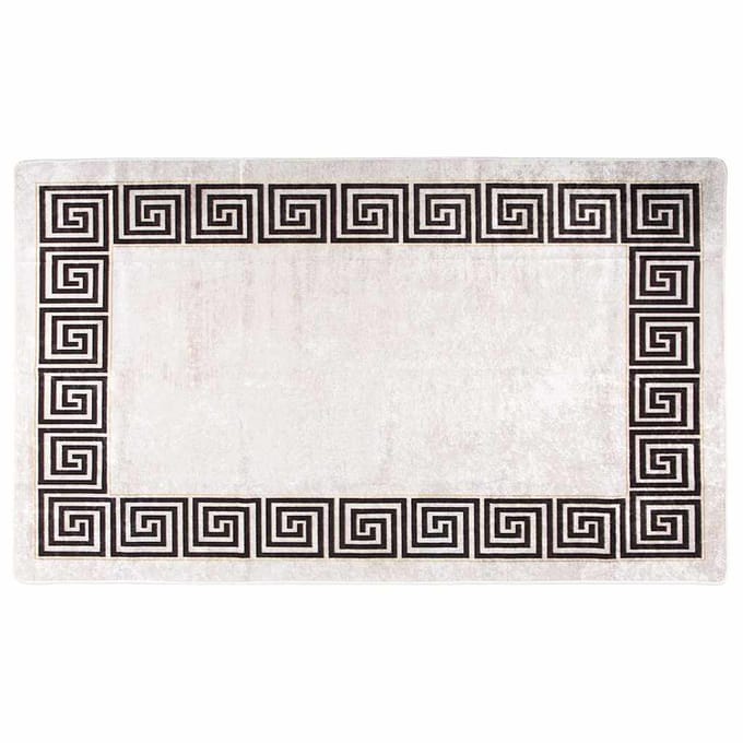 vidaXL - Vloerkleed - wasbaar - 120x180 - cm - lichtbeige