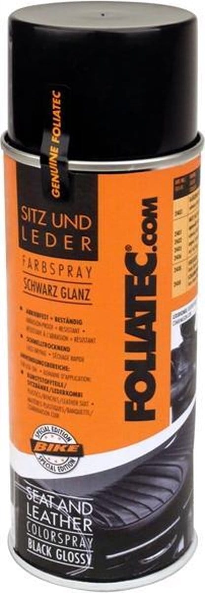 Foliatec Seat & Leather Color Spray 400 Ml Zwart (glans)