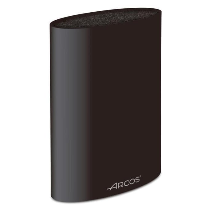 Bloc à Couteaux - ARCOS - Ovale Universel - Noir - 220 x 160 x 65 mm - Plastique noir