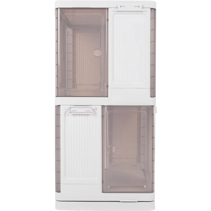 Étagère rotative à 360°, étagère de rangement sur pied, étagère d'angle pour petits espaces white