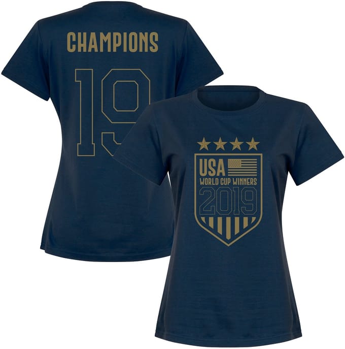 Verenigde Staten WK Winnaars 2019 T-Shirt - Navy - S