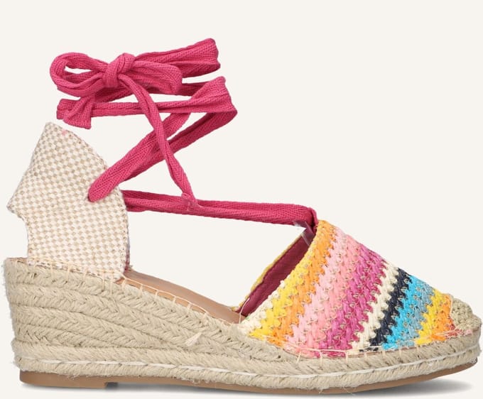 AYANA 0655-1 Espadrilles - Met Sleehak - Dames - Multi - Maat 40