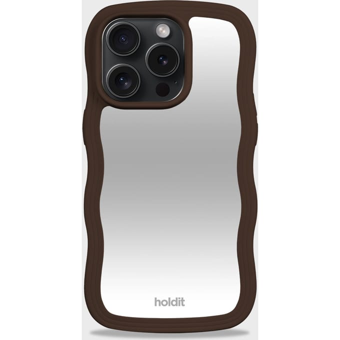 Holdit Wavy Case geschikt voor Apple iPhone 14 Pro Max - Chocolate Mirror