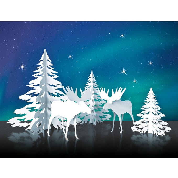 Winter papier scène "Elche"