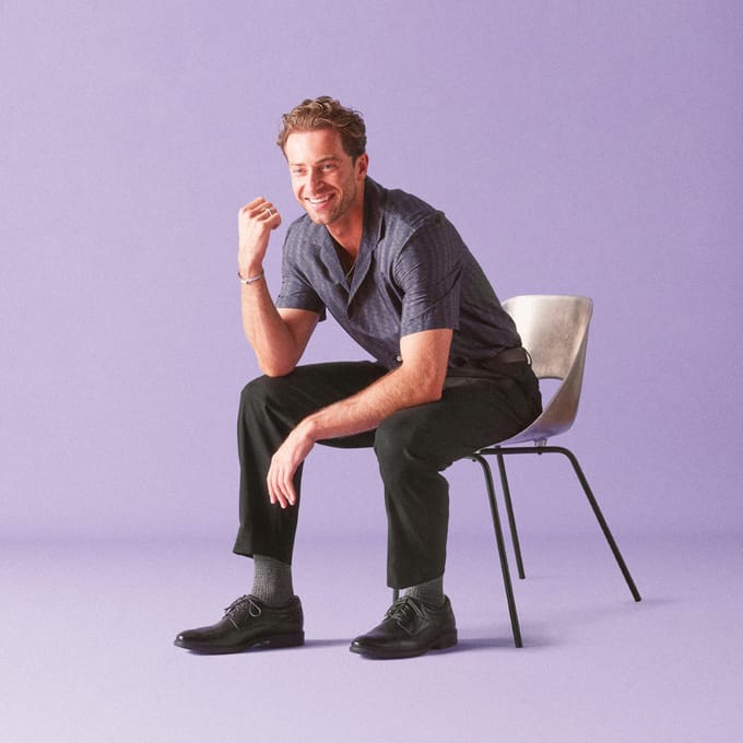 Brandon Kant Zwarte Leren Schoenen