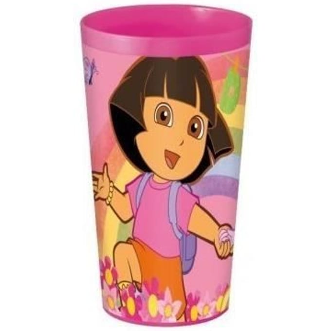 Beker - STOR - Grote beker Dora de ontdekkingsreiziger - Melamine - 415 ml - Roze