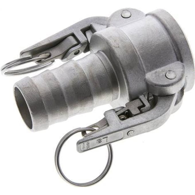 Camlock DN 32 (1 1/4'') Veiligheid Koppeling RVS met slangpilaar (32 mm) Type C MIL-C-27487