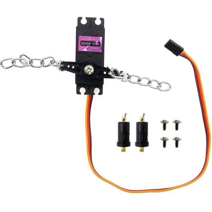 Servoset voor Flytec 2011-5 1,5 kg laadafstandsbediening visvoerboot zwart