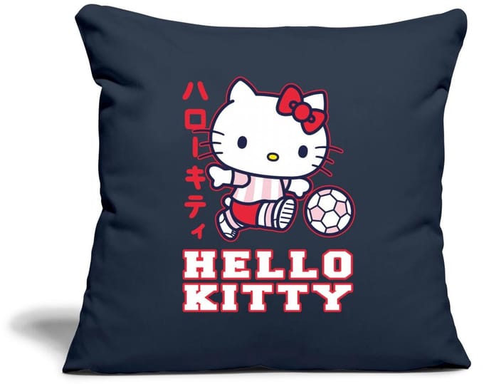 Hello Kitty Speelt Voetbal Sierkussenhoes, 45 x 45 cm