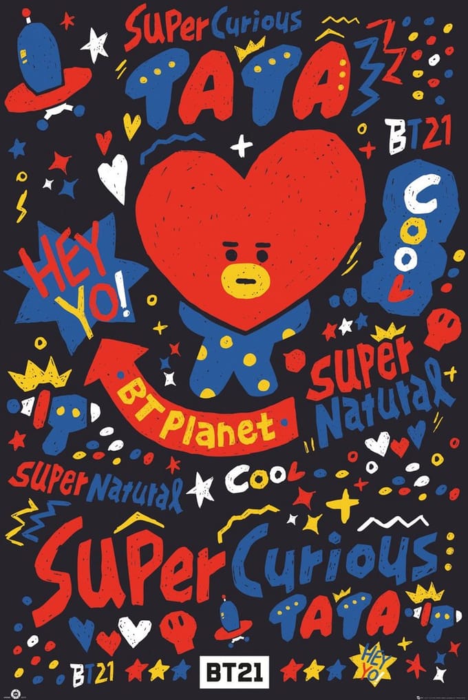 BTS Poster - Bt Tata - 91.5 X 61 Cm - Multicolor