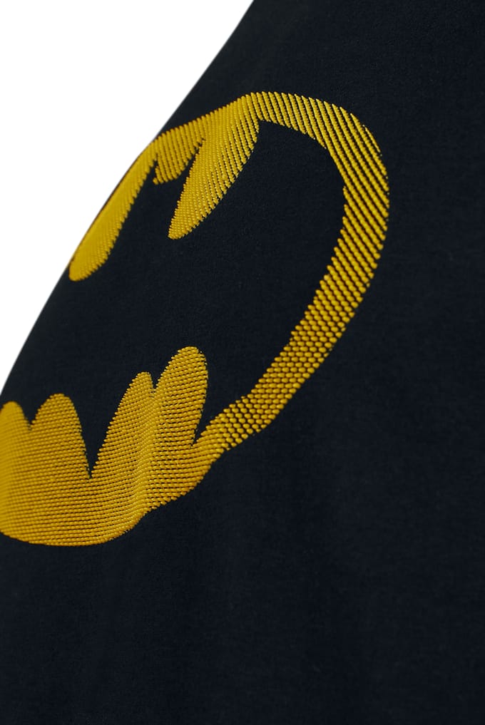 Batman T-shirt - Logo - Dots - S tot M - voor Mannen - zwart