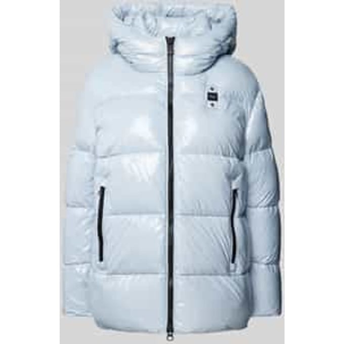 Gewatteerd jack met labeldetail