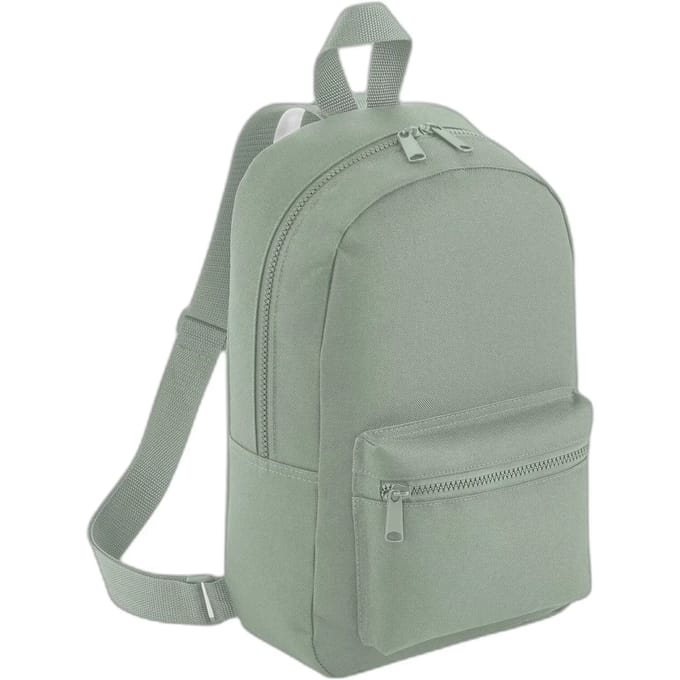 BagBase Mini Essential Fashion Backpack BG153 - DUSTY GREEN - 23 x 35 x 12 cm