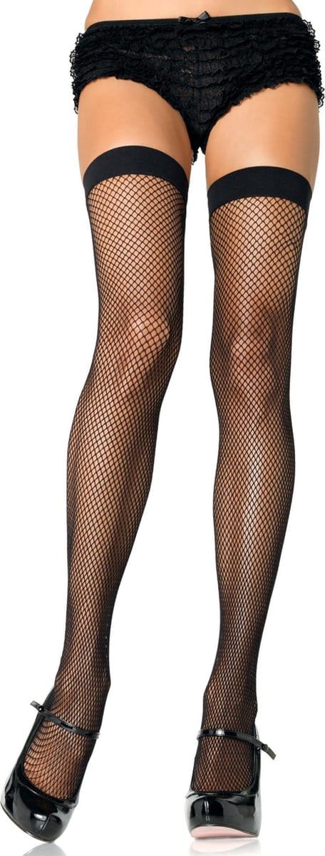 Nylon Fishnet Thigh Highs