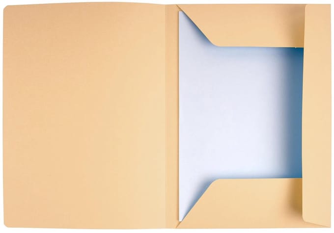 Exacompta SUPER 210 Pak van 50 dossiermappen met 3 kleppen. 24x32cm - Gems - 235002E