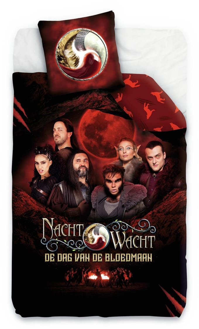 Nachtwacht - Dekbedovertrek - Eenpersoons dekbedovertrek - 100% katoen - 140 x 200 cm - Inclusief kussensloop - 65 x 65 cm