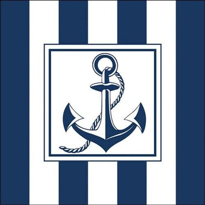 Ambiente - Lunch servetten - Anchor Blue