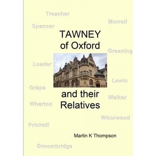 Tawney Of Oxford - Martin K Thompson