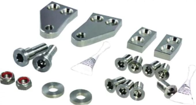 SeaStar Tournament Hardware Kit Twin engine Dual Cylinder With front mount plate