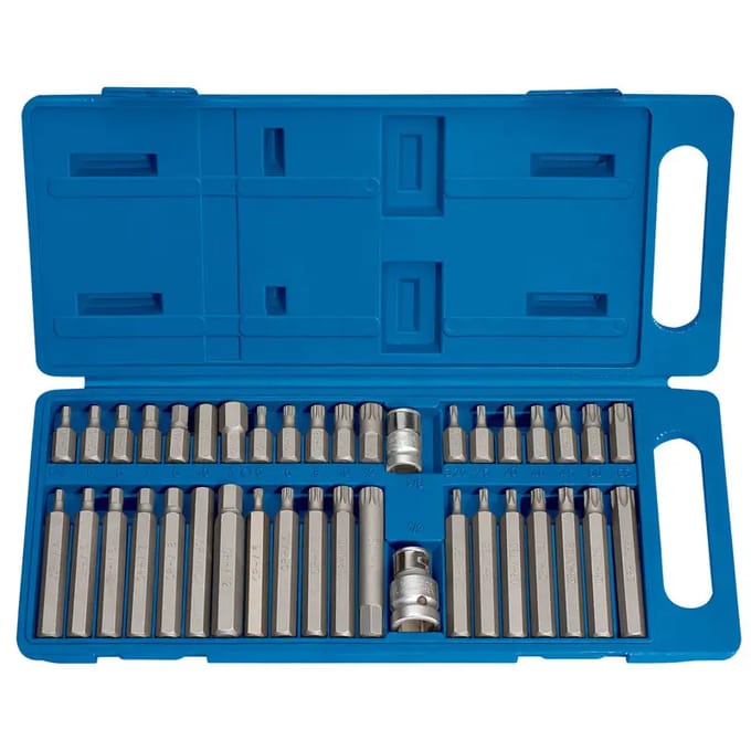 Draper TX-STAR® 3/8" & 1/2 Hex & Spline Bitset, 40-delig