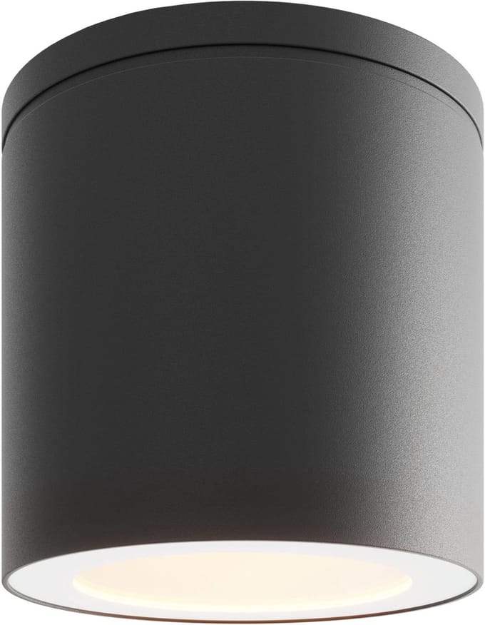 Ledvion - LED Opbouwspot, Dimbaar, 3W, 2700K, IP54, Zwart