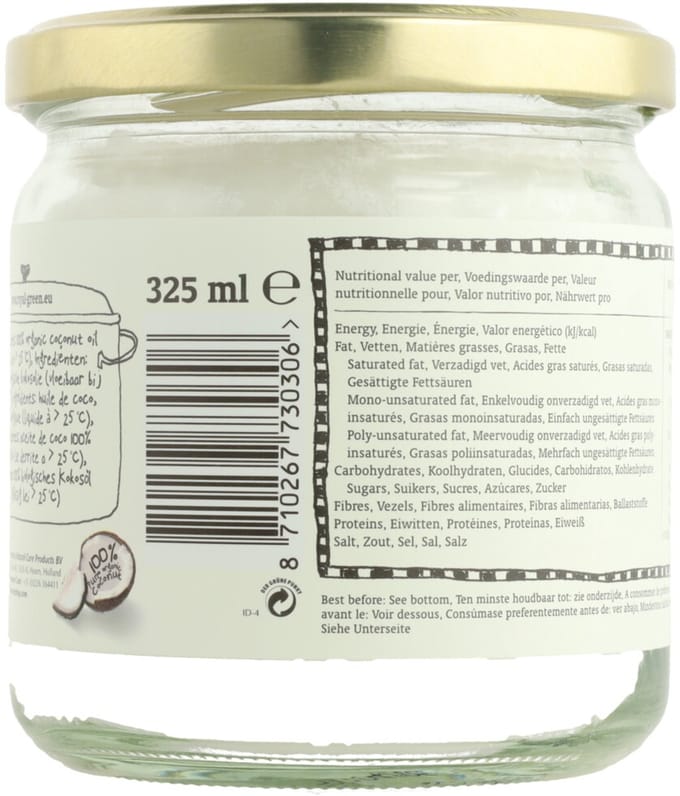 Kokosolie - Royal Green Kokoscreme - Extra Virgin - 325ml