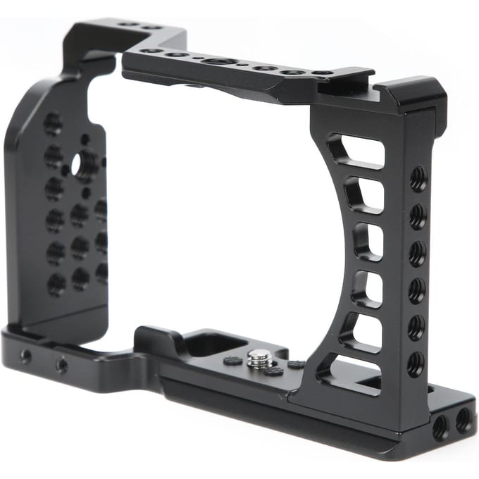 Aluminiumlegering Camera Video Kooi Schietverlenging Schietbeugel voor Sony A7C Camera black