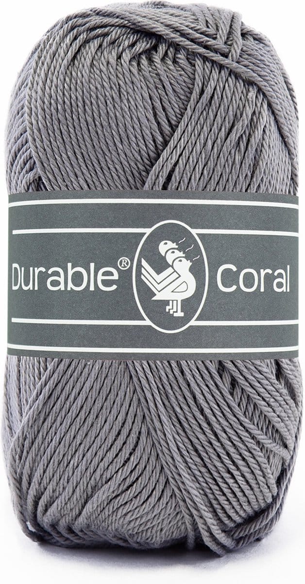 Durable Coral - 2235 ash - Gemerceriseerd Katoen Garen