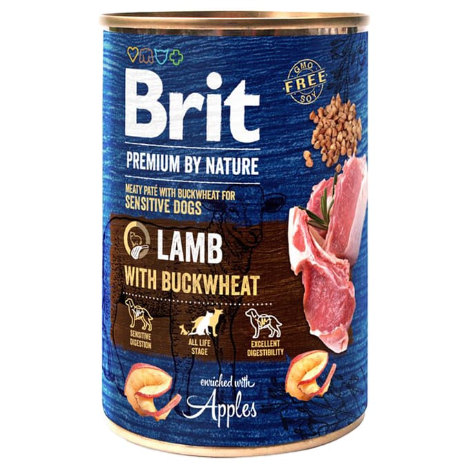 Brit Premium by Nature - Lam met Boekweit (1 x 400 g)