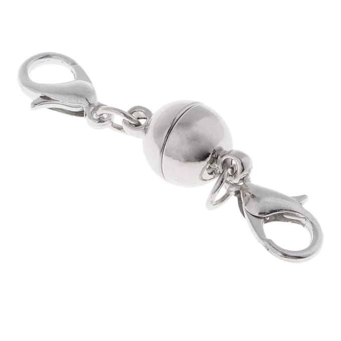 5 sets DIY sieraden maken bal magnetische sluitingen connector met karabijnsluiting 97x5mm veelkleurig