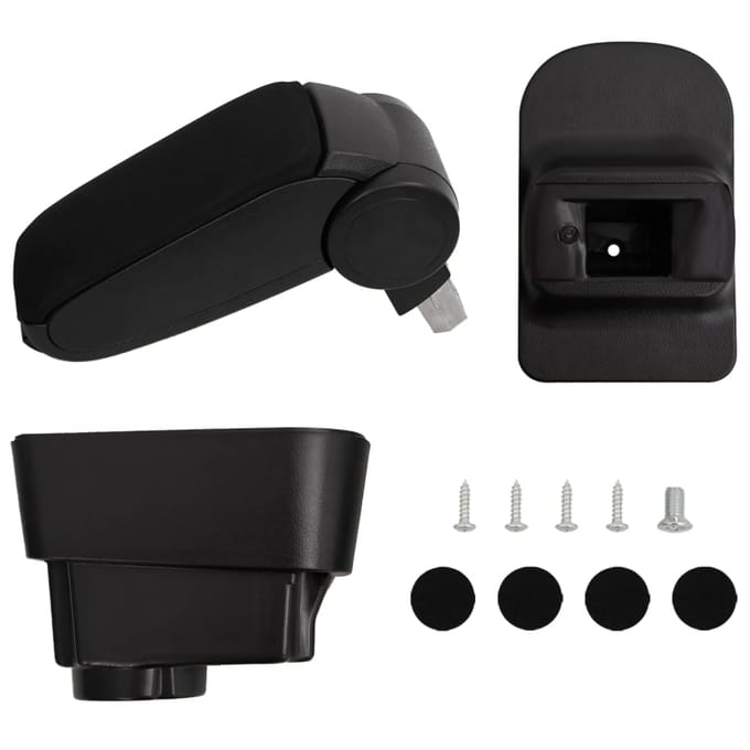 vidaXL Auto-armsteun 11x35x(32-49) cm ABS zwart