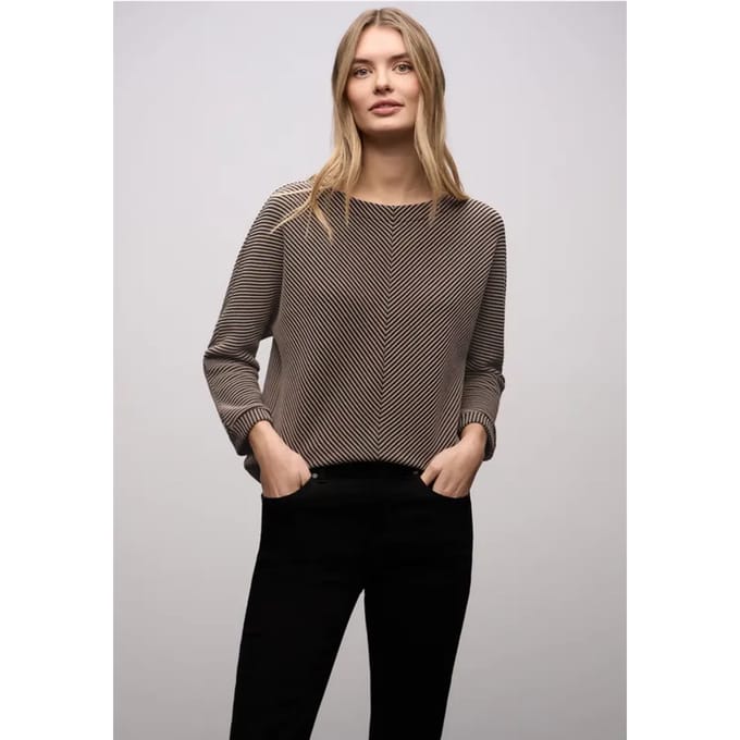 Shirt met structuur, tweekleurig
