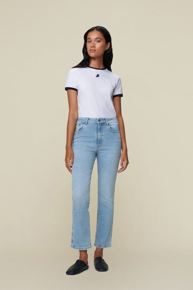 Lois Malena F Cloudy Bleach Taglia: W24L34 | Jeans straight fit Outlet | Donna