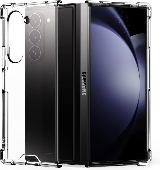 Hoesje Geschikt voor Samsung Galaxy Z Fold 6 backcover shockproof Transparant