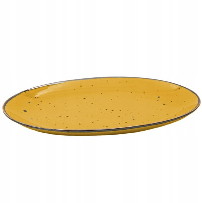 Bogucice Alumina Cottage Geel Ovale Schaal 31 cm