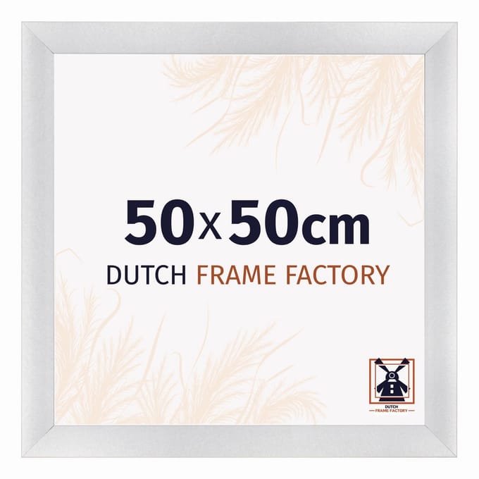 Fotolijst 50x50 cm - MDF - Zilver Mat - Praag