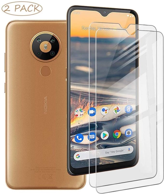2 Stuks Screenprotector Tempered Glass Glazen Gehard Screen Protector 2.5D 9H (0.3mm) - Geschikt Voor: Nokia 5.3