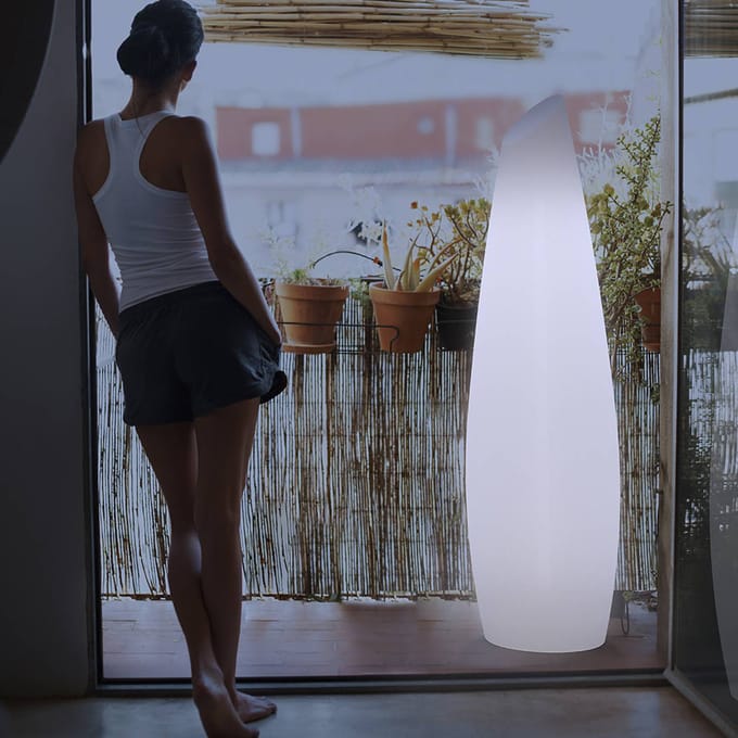 Newgarden Fredo LED vloerlamp, oplaadbare batterij, hoogte 170 cm
