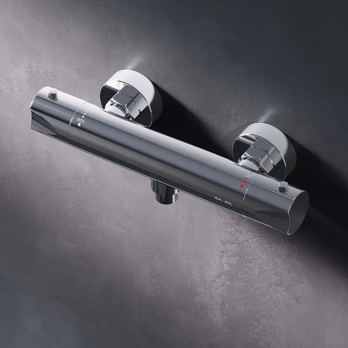 AM.PM Hit - Thermostatische Douchekraan - Mengkraan - 150 mm Hartafstand - Messing - Chroom