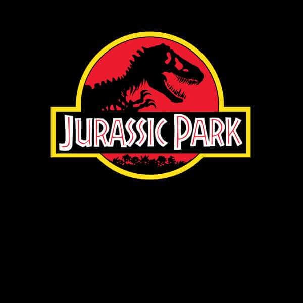 Jurassic Park Logo Hoodie - Black - M