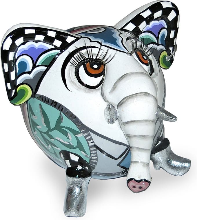 Toms Drag Olifant Hathi wit