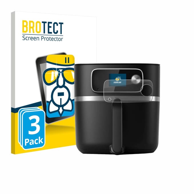 Screenprotector 3 Stuks voor Philips Airfryer HD9880/90 Beschermglas transparant