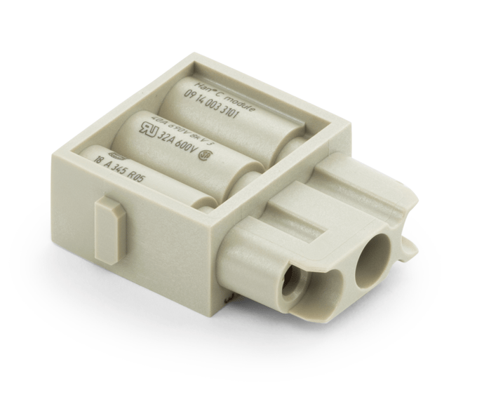 Connector female 3-polig