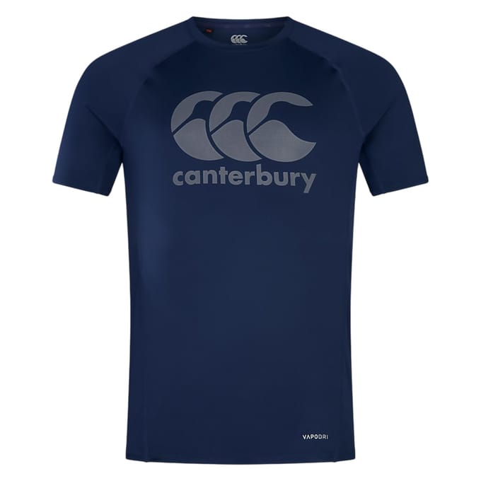 Canterbury Heren Groot Logo Super Light T-Shirt (Marine)