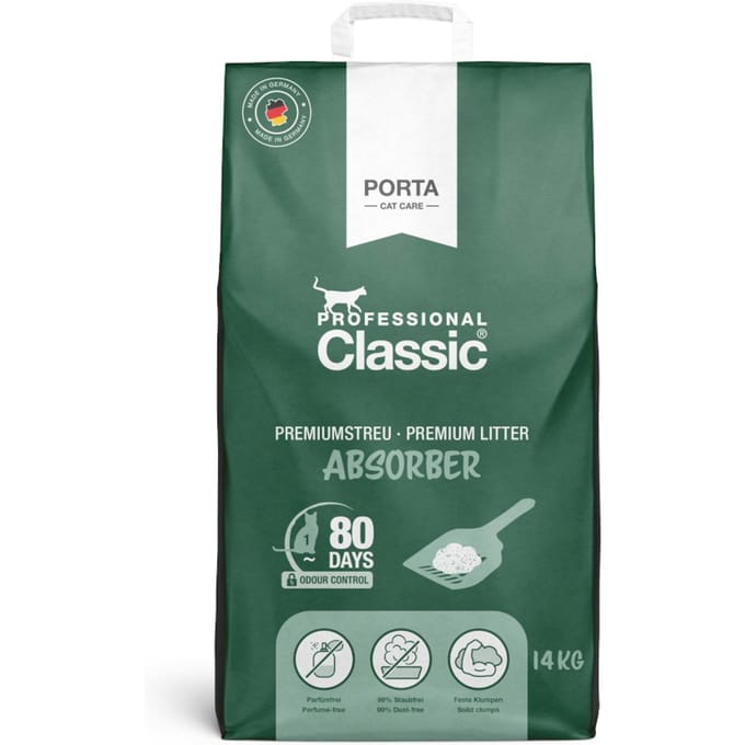 14kg Professional Classic Kattenbakvulling met Geurabsorberend Middel